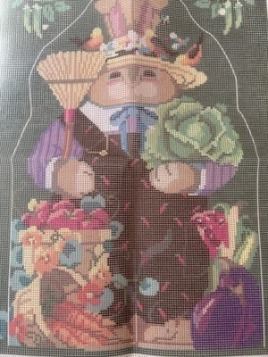 Vintage Bucilla Easter Bunny Canvas – Garden Boy Bunny (1983) - Image 1 of 4