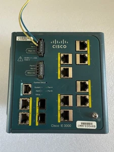 Conmutador de red Ethernet rápido administrado L2 Cisco IE-3000-8TC de 1 pieza - Imagen 1 de 5