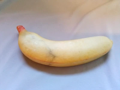 Plátano de alabastro tallado italiano vintage Foto 1 de 4