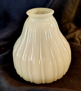 ART DECO ÓPALO BLANCO CRISTAL COLGANTE PANTALLA M - Imagen 1 de 4