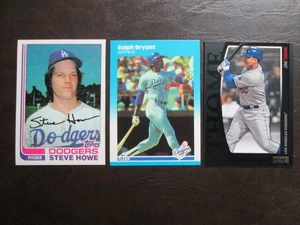 Three (3) Los Angeles Dodgers Baseball Cards - See Players and Description Below - Picture 1 of 5