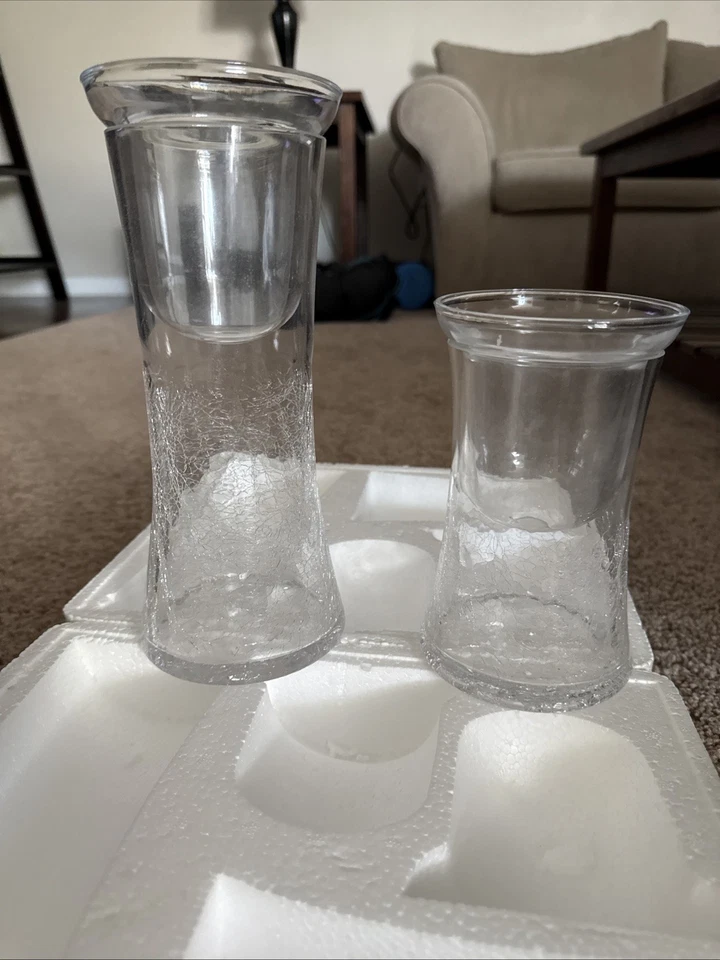 Juego de cilindros de vidrio crepitante transparente Yankee Candle Foto 1 de 4