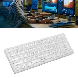 Mechanical Keyboard BT 2.4G Wireless Wired Hot Swappable Switch Transparent R CB - Bild 1 von 24