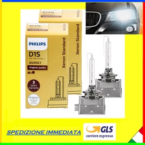 2X COPPIA DI LAMPADE LAMPADINE BI- XENON D1S 35W PHILIPS CON SCATOLO - Foto 1 di 2