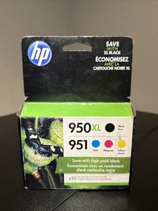 4-PACK HP GENUINE 950XL BLACK & 951 COLOR INK OFFICEJET PRO 8100 SEALED NEW - Picture 1 of 5