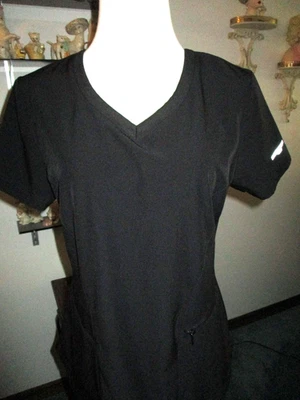Blusa Médica Skechers Para Mujer Talla M Negra Elastizada con Bolsillo con Cremallera Elástica Foto 1 de 4
