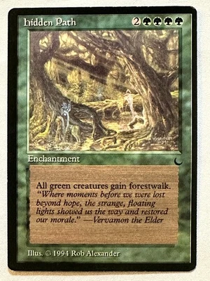Hidden Path  - 1994 Magic the Gathering MTG The Dark - Near Mint - Free Shipping - Image 1 of 2