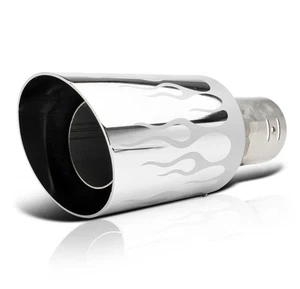 UNIVERSAL 7 COLOR LED 4" EXHAUST MUFFLER TIP C/K SUBURBAN MALIBU C10 S10 BLAZER - Picture 1 of 5
