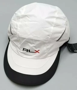 Ralph Lauren RLX Active 5 Panel Mens White/Black Hat/Cap One Sz Only Fits - Picture 1 of 12