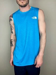 The North Face Men's Bridger Workout Running Fitness Tank / Blue / BNWT / Medium