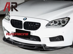 EX Style Carbon Fiber Front Bumper Add-on Lip For 2014 2015 BMW F12 F13 M6 MODEL - Picture 1 of 2