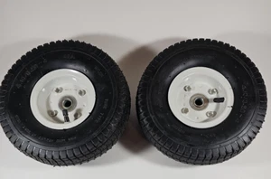 Neumático y rueda de aire de tubo de 2 4,10/3,50-4", neumático de 10" con orificio de eje de 5/8" - Imagen 1 de 4