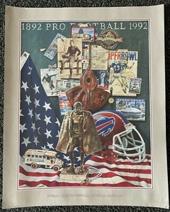 BUFFALO BILLS PROFESSIONAL FOOTBALL SINCE 1960-NFL PROPERTIES 1992 POSTER