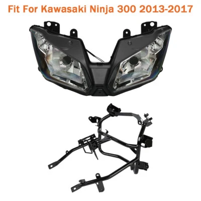 Front Headlight Lamp & Fairing Stay Bracket Fit For Kawasaki Ninja 300 2013-2017 - Image 1 of 4