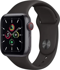 Apple Watch SE 2nd Gen 40mm Gray Aluminum GPS + Cellular - No power + Cracked - Zdjęcie 1 z 5