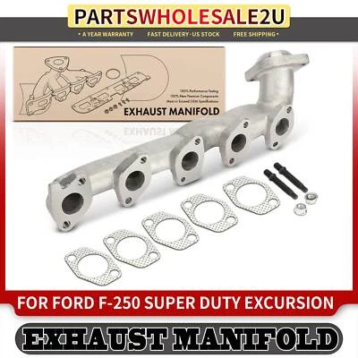 1x Colector de escape izquierdo con junta para Ford E-350 Club Wagon E-450 Super Duty Foto 1 de 4