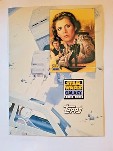 Tarjeta promocional 1995 Topps de gran tamaño Star Wars Galaxy serie tres 5 X 7 - Imagen 1 de 2