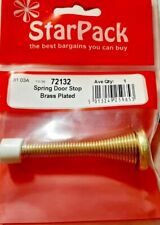 Starpack Door Stopper Spring Brass Plated 2pk 72132