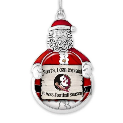 62010 From the Heart Santa I Can Explain Team Logo Ornament FSU Seminoles - Image 1 of 2