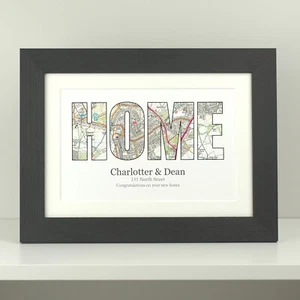 Nuevo hogar sistema operativo impresión mapa regalo / 1er primer hogar / casa calentamiento hogar regalo VA104 - Imagen 1 de 12