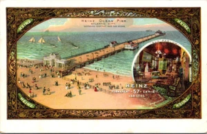 ATLANTIC CITY, NEW JERSEY - HEINZ OCEAN PIER - VISTA OCCUPATA - VECCHIA CARTOLINA - Foto 1 di 2