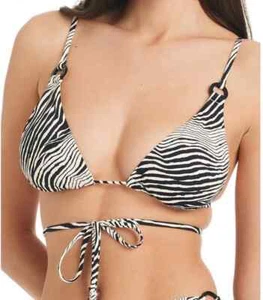 Red Carter Women’s High Contrast Triangle Bikini Top Black/White, Size Small $74 - Picture 1 of 2