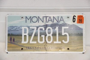 Montana TRAILS & CONSERVATION Nummernschild 2020 Aufkleber - Bild 1 von 2