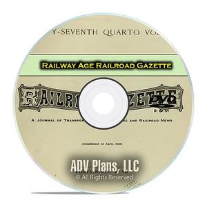 Railway Age Railroad Gazette, American Railroad Life History Newspapers DVD E39 - Bild 1 von 11