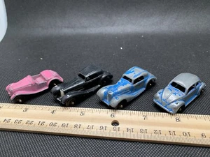 Vintage TootsieToy Diecast Toy Car Lot Mercedes Volkswagon Beetle Chic Roadster - Picture 1 of 15