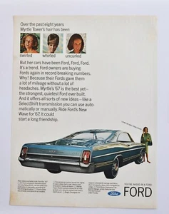 Large Car Ad - 1967 Ford (advertisement print poster brochure) - Picture 1 of 1
