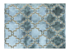 Artistic 3D ceiling tile Embossed wall panels for Saloon PLB28 Bluish gold 10pcs - Picture 1 of 18
