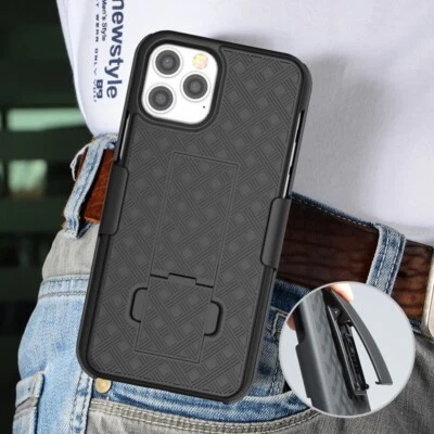 Back Case For iPhone 17 Air 16 14 15 7 8 13 12 11 Pro Max Swivel Belt Clip Cover - Image 1 of 4