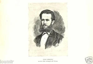 1884 = RISORGIMENTO FIGUREN = FERRARIS Adam = seltener antiker Druck - Bild 1 von 1