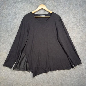 Alembika Top Damen Gr. UK6 schwarz Tunika Bluse Lagenlook relaxed fließend kastig Reißverschluss - Bild 1 von 15