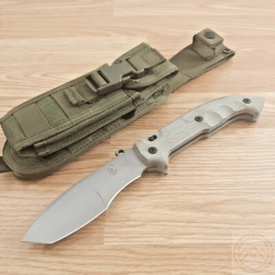 Fox Trakker Meskwaki Folding Knife 5.3" N690Co Steel Blade Green Micarta Handle - Image 1 of 4