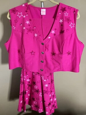 Spirit Adult Womens BARBIE COWGIRL Costume 1X Top & Pants 2pc WESTERN DOLL - Image 1 of 3