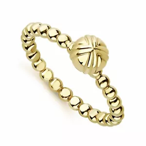 Anello LAGOS oro caviale fiore bocciolo in oro giallo 18 carati misura 6 - Foto 1 di 6