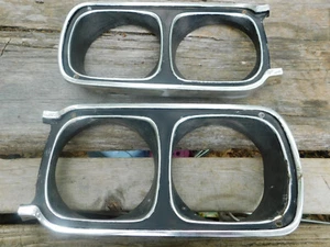 1969 Plymouth B-Body Headlight Bezels OEM Original Road Runner GTX Satellite - Picture 1 of 5