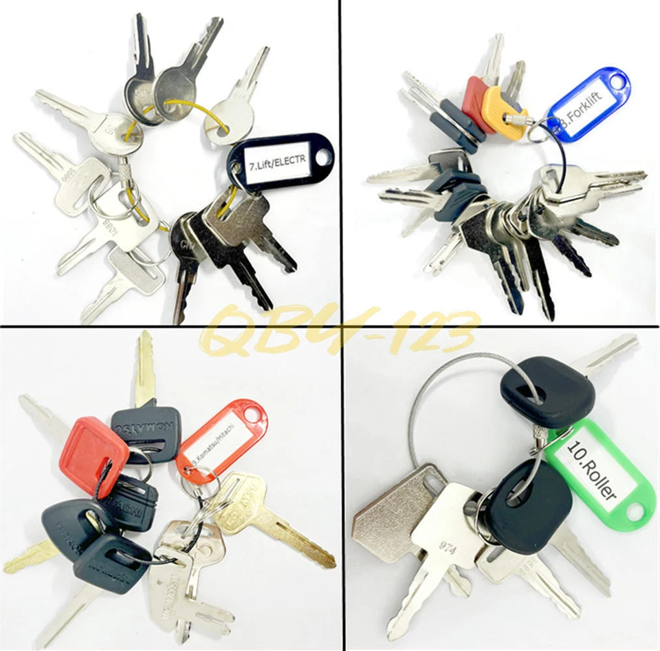 142Pk key set For most Heavy Construction Equipment BOBCAT VOLVO  - Image 1 of 4