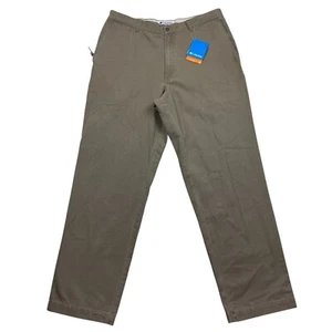 Columbia Flex ROC Pants Relaxed Loose Fit Men's Size 36x32 Tan Beige UPF 50 - Picture 1 of 15