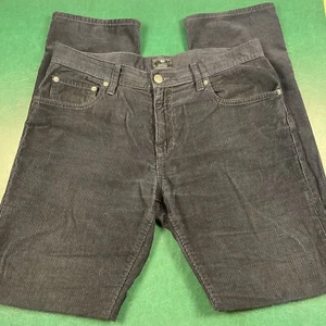 Gap Corduroy Pants Men’s 33x33 Blue Straight Fit Pin Wale 5-Pocket Preppy City - Picture 1 of 7