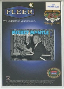 1998 National Convention Badge 5 x 7 Fleer Mickey Mantle Bats NMT - Bild 1 von 2