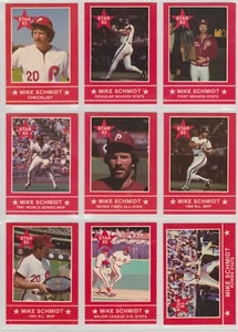 1983 Mike Schmidt (Hall of Fame) Philadelphia Phillies Star Company 15 Karten Set - Bild 1 von 4