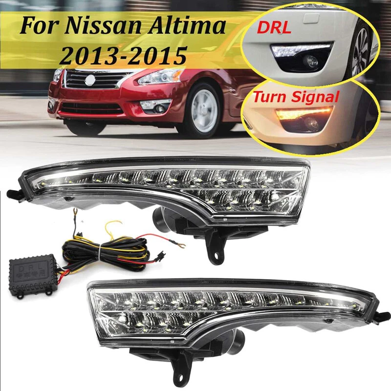 Fog Light LED DRL Daytime Running Lamp for 2013 2014 2015 Nissan Teana Altima - Image 1 of 4