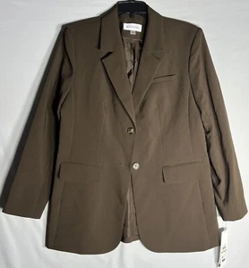 Calvin Klein Women’s Two Button Notch Collar Blazer - Picture 1 of 5