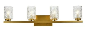 Wall Sconce Light Fixture Glass Shades Dining Room Bedroom Bathroom Vanity 32" - Picture 1 of 7