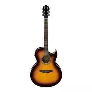 Ibanez JSA5 Satriani 6-String Acoustic Guitar (Vintage Burst High Gloss) Grade A - Picture 1 of 6