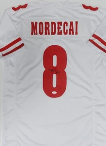 Badgers TANNER MORDECAI Signed Custom Replica Wisconsin White Jersey AUTO - JSA - Picture 1 of 3
