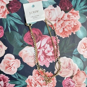 J.CREW Halskette Kristall Gold Lagenlook Neu mit Etikett CA303 - Bild 1 von 6