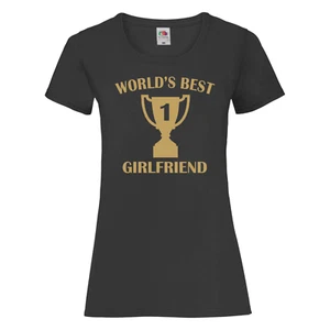 World's Best Girlfriend tshirt - Valentines Day Gift for Girlfriend - Birthday - Picture 1 of 7
